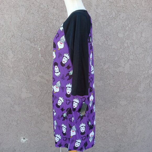 Disney Villans Women's 3/4 Sleeve Dorm Nightgown Pajamas - Picture 3 of 9